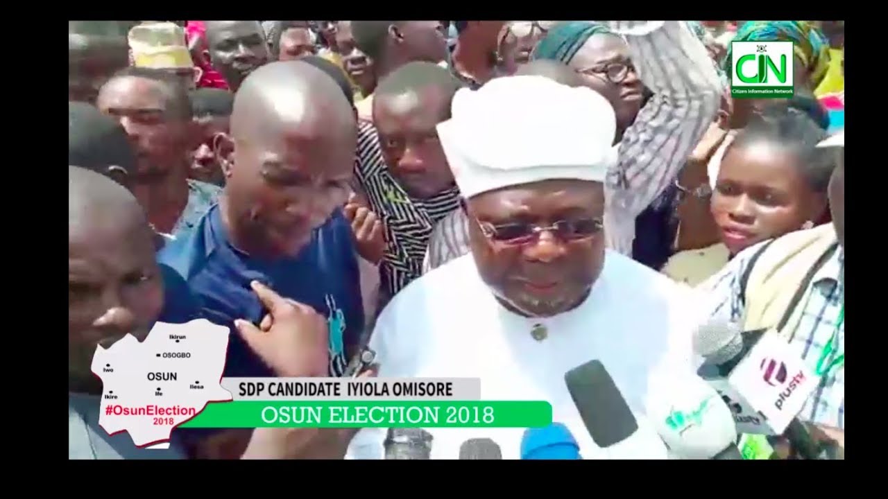 electoral college map SDP CANDIDATE IYIOLA OMISORE CAST HIS VOTE - OSUN ELECTION