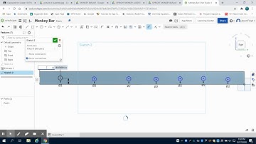 Grade 8 Monkey Bar- Playground Project-  PLTW using OnShape (Design and Modeling) Part 5