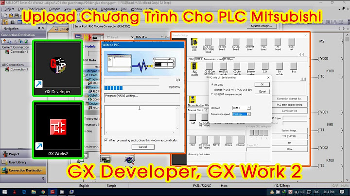 Hướng dẫn sử dụng phần mềm plc mitsubishi gx developer