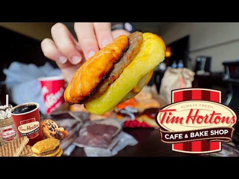 Video The Tim Horton's 30 Dollar Breakfast Challenge | Trip... - youtube