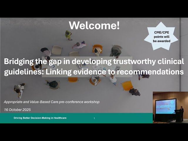 Thumbnail for Bridging the gap in developing trustworthy clinical guidelines: Linking evidence to recommendations