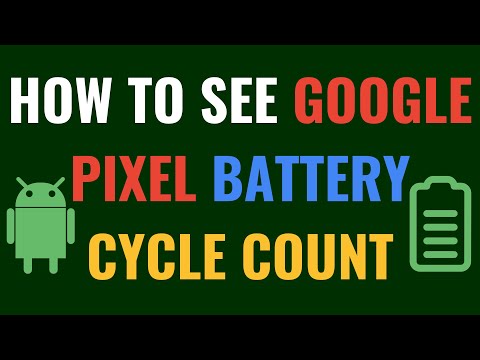 How to See Google Pixel Battery Cycle Count