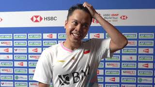 Indonesia's Anthony Ginting on his friendship with Jonathan Christie