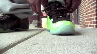 nike foamposite electric green