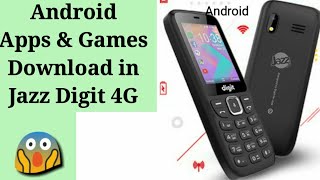 jazz digit 4G Android apps and games Download trick | android apps in jazz digit 4g
