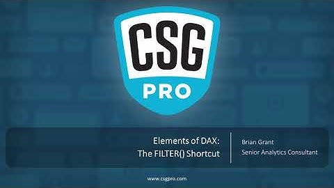 Elements of DAX 03-07: The Filter Shortcut