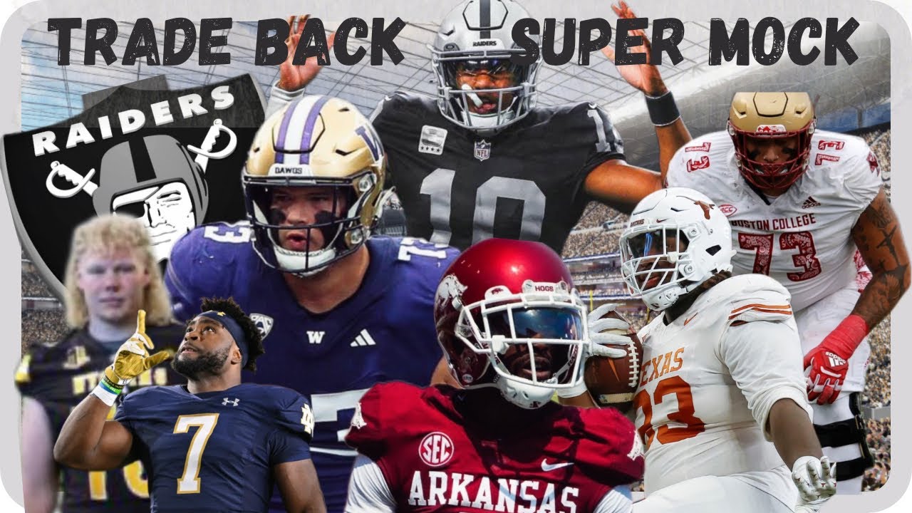 #raiders LOADED UP ON STUDS!!!! Traded back stacked picks - YouTube