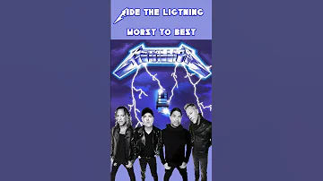 Metallica - Ride The Lightning album all songs ranked Worst to Best #shorts #metallica