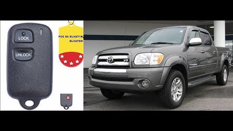 How to Program Replacement Key Fob - First Gen Toyota Tundra Dealer Installed Security System