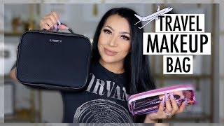 WHATS IN MY TRAVEL MAKEUP BAG? || EVETTEXO