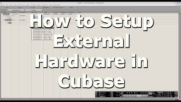How to set up External Hardware in Cubase