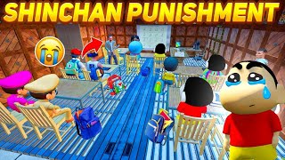 GTA 5 : Franklin Second Day In School 🏫 With Shinchan in GTA 5 || Class Punishment😭