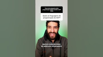 Linguagens de programação usadas no sistema SAP