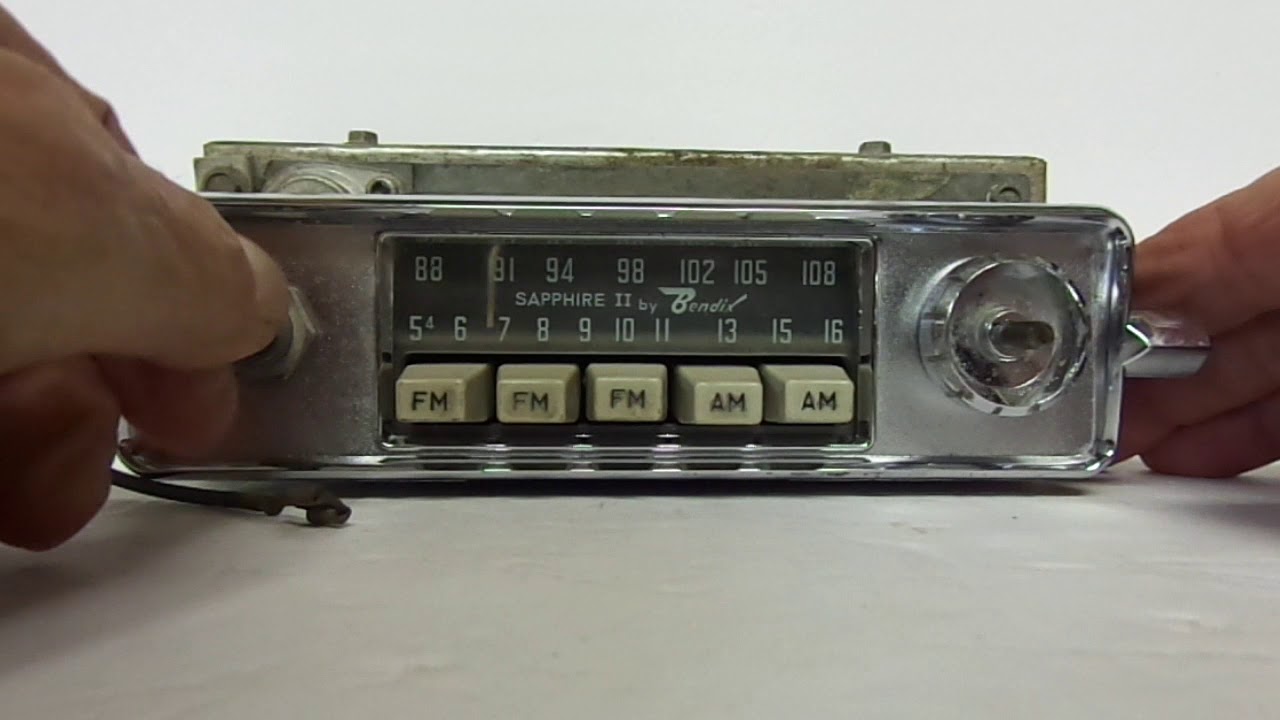 1965-67 VW Radio Sapphire II by Bendix 5FMBV Beetle Transporter Ghia Volkswagen