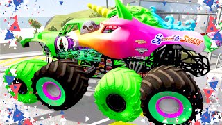 Monster Jam | Monster Trucks | High Speed Monster Jam Crashes, Freestyle, & Racing #84 screenshot 5