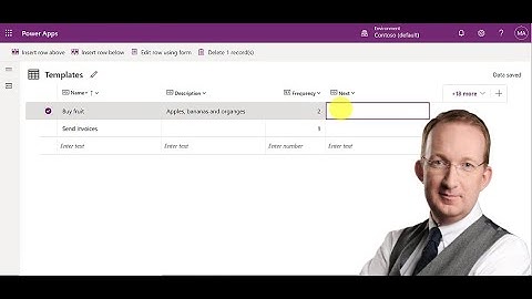 Recurring Tasks Dataverse App 1 - Tables