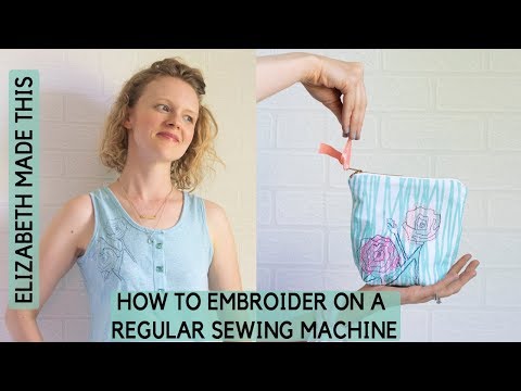 How to embroider on a regular sewing machine