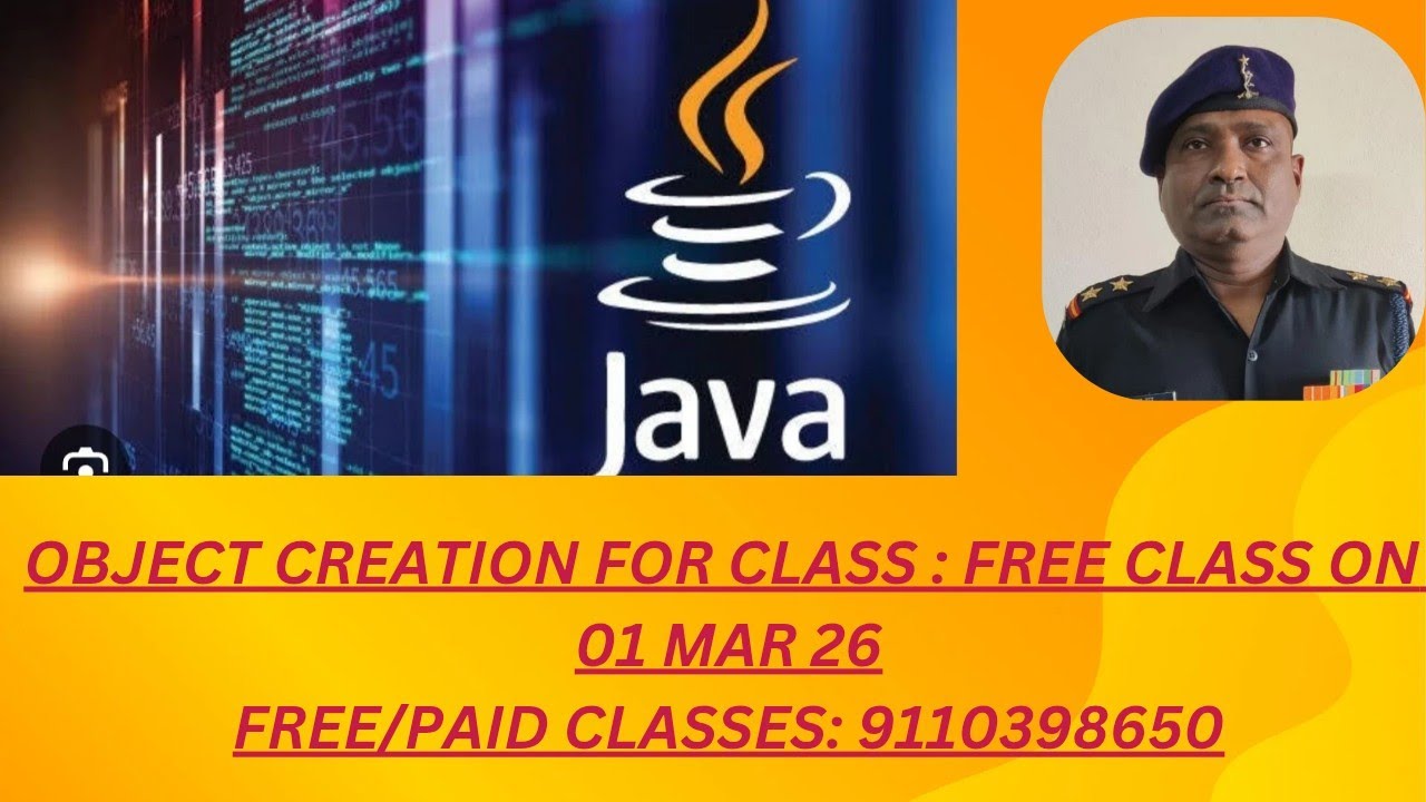 JAVA: OBJECT CREATION FOR CLASS TO USE METHOD - YouTube