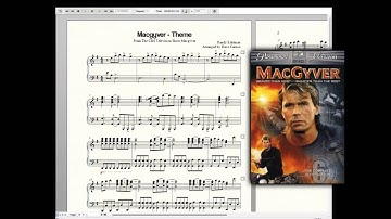 Macgyver - Piano Sheet Music of the TV show theme