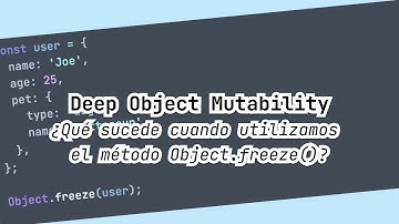 ¿Qué sucede cuando utilizamos el método Object.freeze()?
