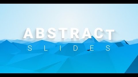Abstract Slides Presentation /// After Effects Template
