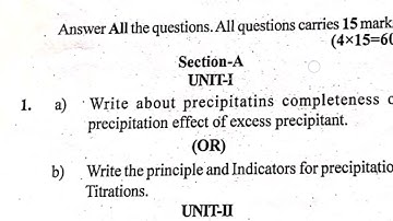 Adikavi nannaya University 4-sem Paper 2 Privious year question papers #manichandra #trending #viral
