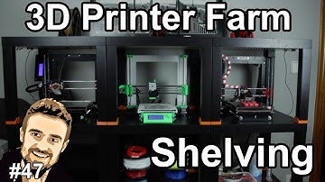 3D Printer Farm Shelving ikea lack #1/3. The Structure