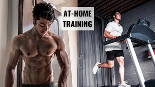 My Lockdown HOME Workout Routine To Build Muscle (Weights + Cardio)