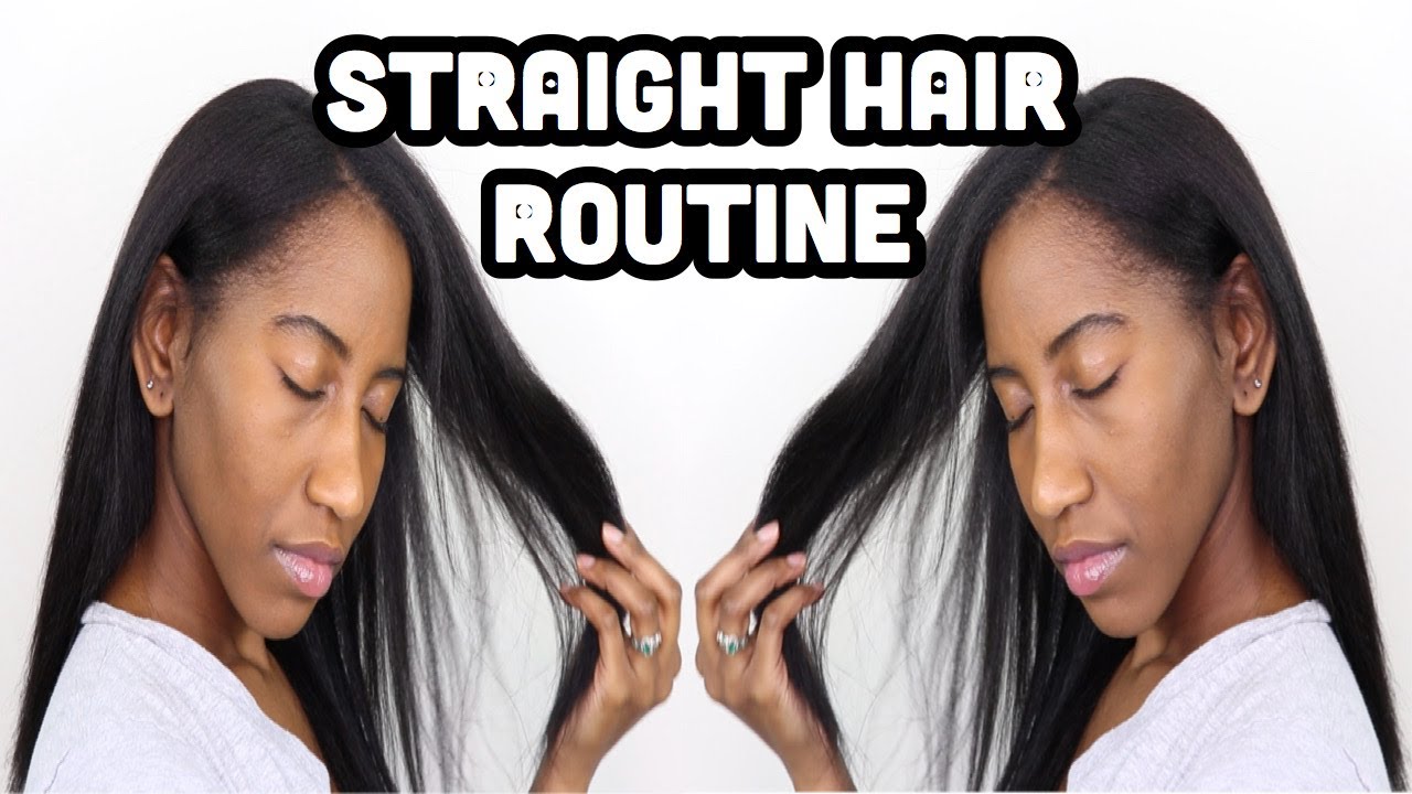 Straightening My Natural Hair | Big Chop to Bra Strap Length In Just ...