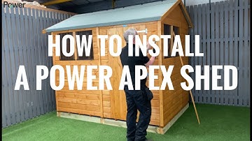 How to install a Powersheds Apex Garden Shed - Powersheds Apex Installation Video