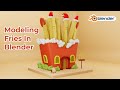 Blender Tutorial || Mcd style || Modeling Fries in Blender3D Part1 #b3d #blender #blendertutorial