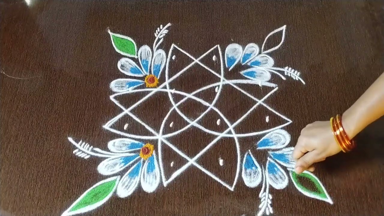 Daily muggulu #rangoli #muggulu #rangolidesigns #simple rangoli #subscribe 