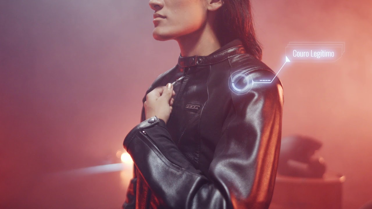 jaqueta feminina moto texx