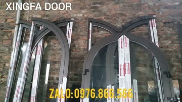 Dịch vụ uốn vòm nhôm, gia công thành phẩm cửa vòm nhôm Xingfa quảng đông, cửa nhôm hệ thủy lực