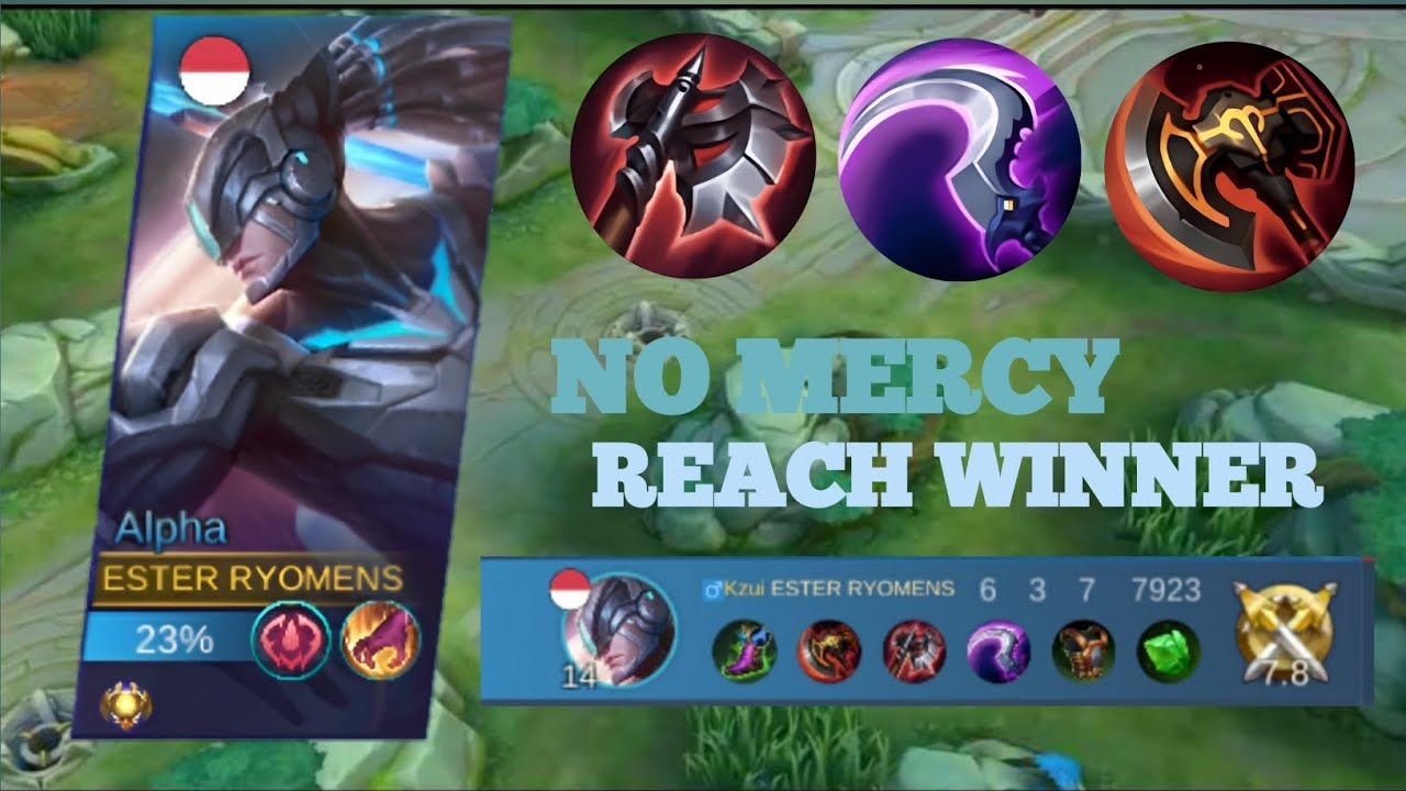 ALPHA NO COUNTER!!!BUILD AND TUTORIAL ALPHA!MOBILE LEGEND INDONESIA ...