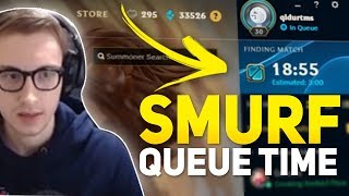 Bjergsen - 18 Min Smurf Queue Time?