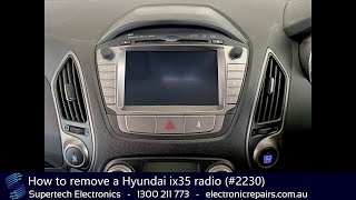 How to remove a Hyundai ix35 radio (#2230)