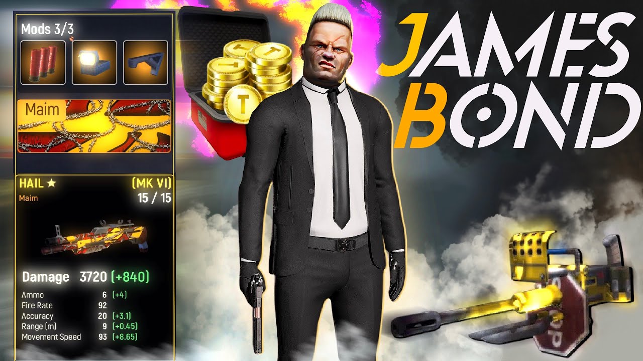 Tacticool JB 24 Vs MAX PLAYERS | James Bond | ROTO SHOTGUN 4 Talents