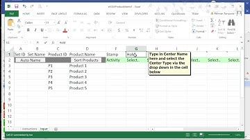 eVSM Mix: Declare Products and Route Sets