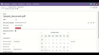 Employee Document Management Odoo