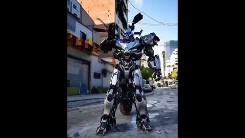Bike to robot || Crazy Transformation || NS 200 || Transformer || Trending shorts #robot #airobot