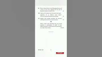 BEGAE-182 December 2021 English Communication Skills