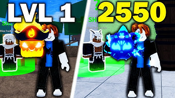 NOOB To MAX With Only FRUITS FROM THE GACHA In Blox Fruits