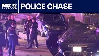 Indiana police chase ends in crash on Chicago's South Side Indiana police chase ends in crash on Chicago's South Side