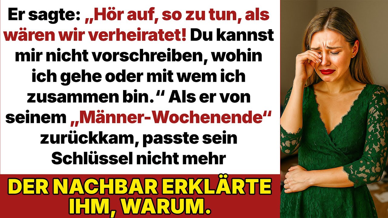 Mein Freund beleidigte mich und meinte, er dürfe alles tun und überall hingehen! Doch als er…