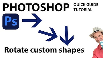 How to rotate custom shapes in photoshop tutorial  quick  guide