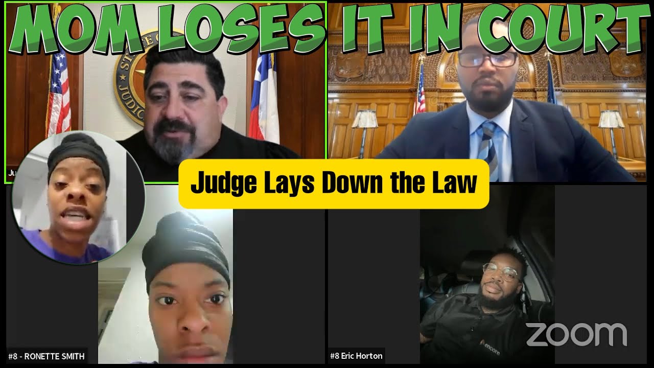 Judge Lays Down the LAW — Mom LOSES IT in Court - YouTube