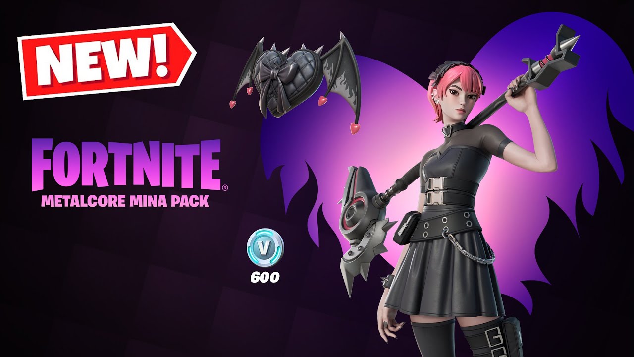 Fortnite Chapter 4 First Start Pack: " Metalcore Mina " - YouTube