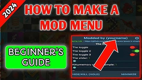 How to Make a Mod Menu (Beginner