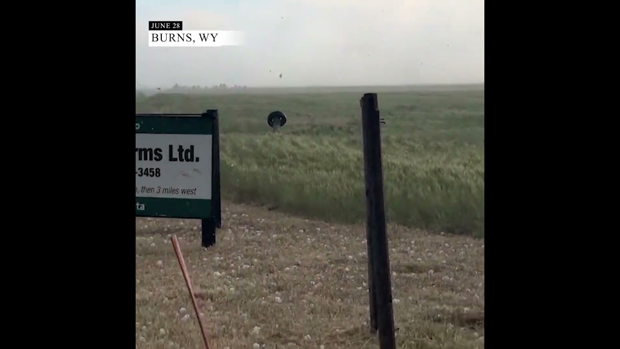 Baseball-sized hail smashes Reed Timmer's windshield  in Wyoming | AccuWeather